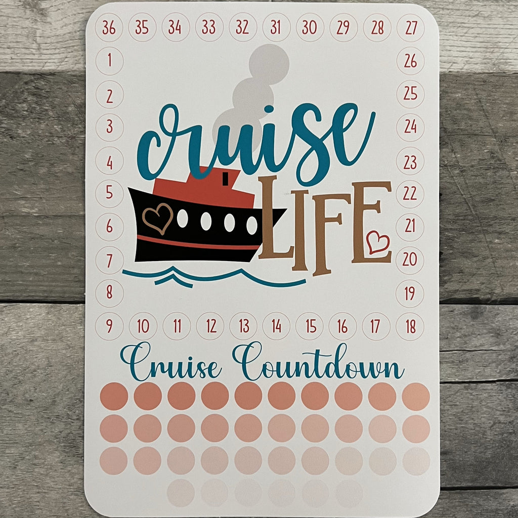 Cruise Countdown Activity Sticker (Choose One) From Made By R And R