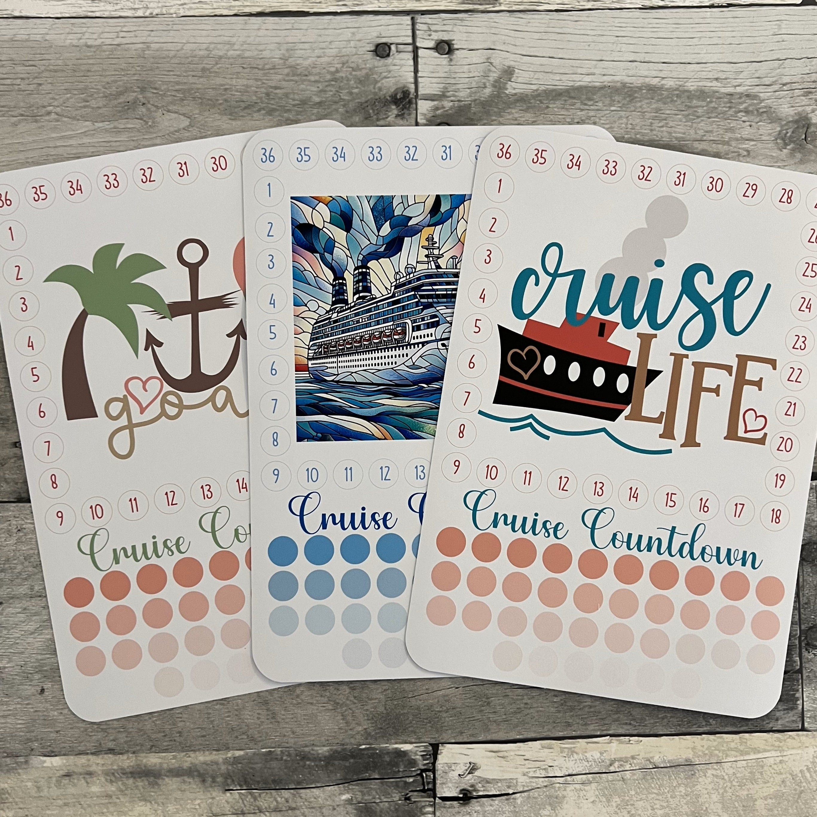 Cruise Countdown Activity Sticker (Choose One) From Made By R And R