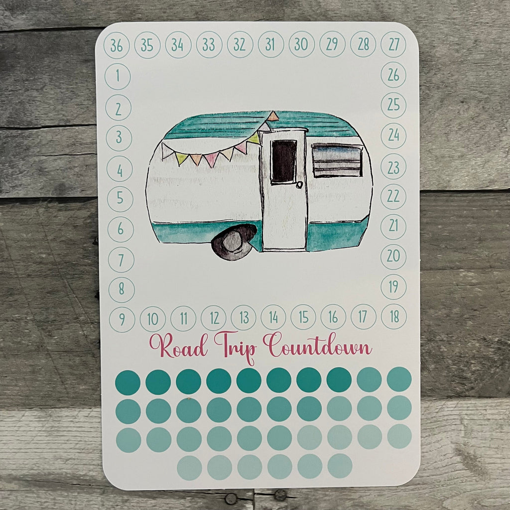Road Trip Countdown Activity Sticker (Choose One) From Made By R And R