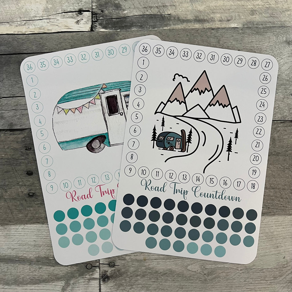 Road Trip Countdown Activity Sticker (Choose One) From Made By R And R