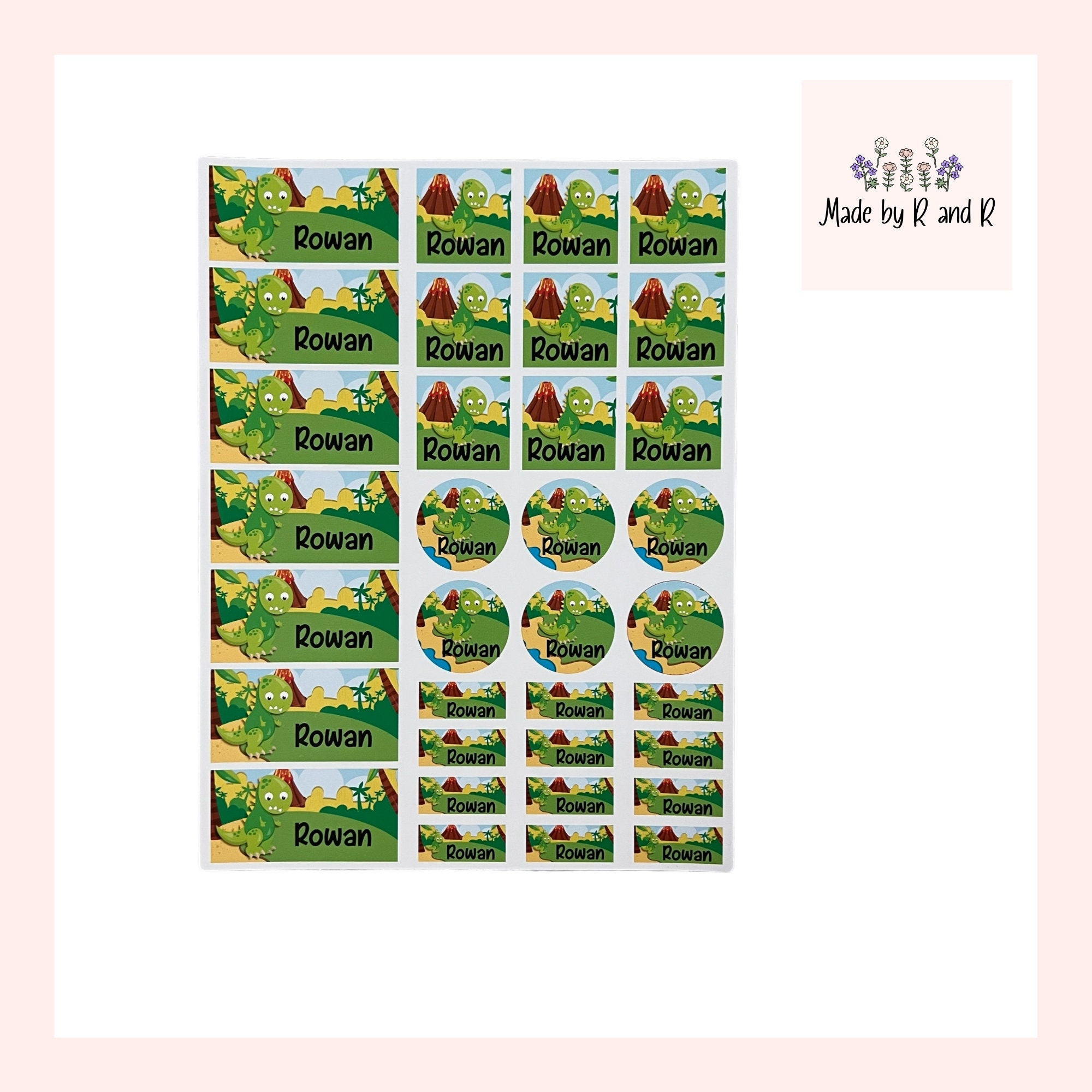 Customized Labels (set of 28) from Made By R And R