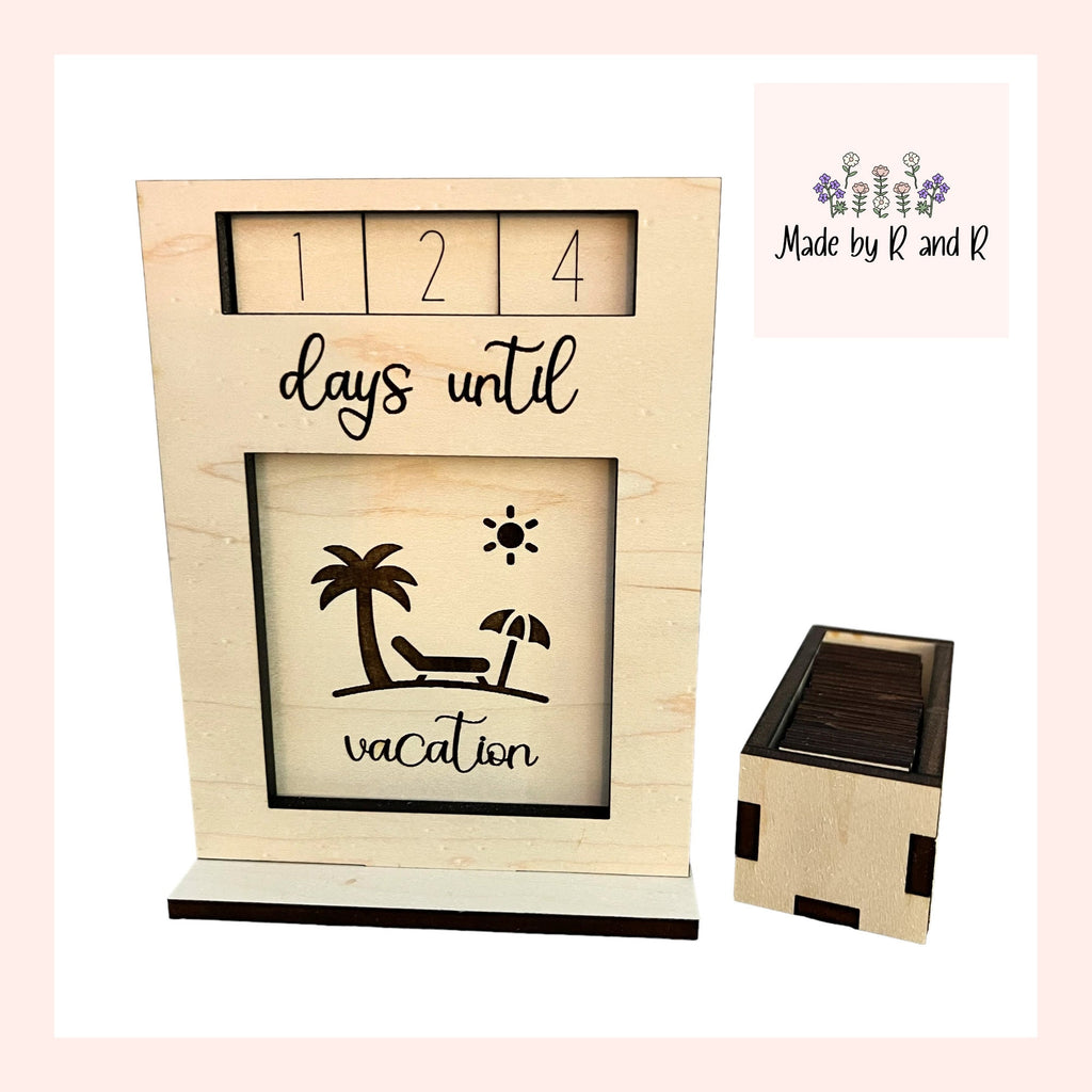 Interchangeable Wood Countdown From Made By R And R