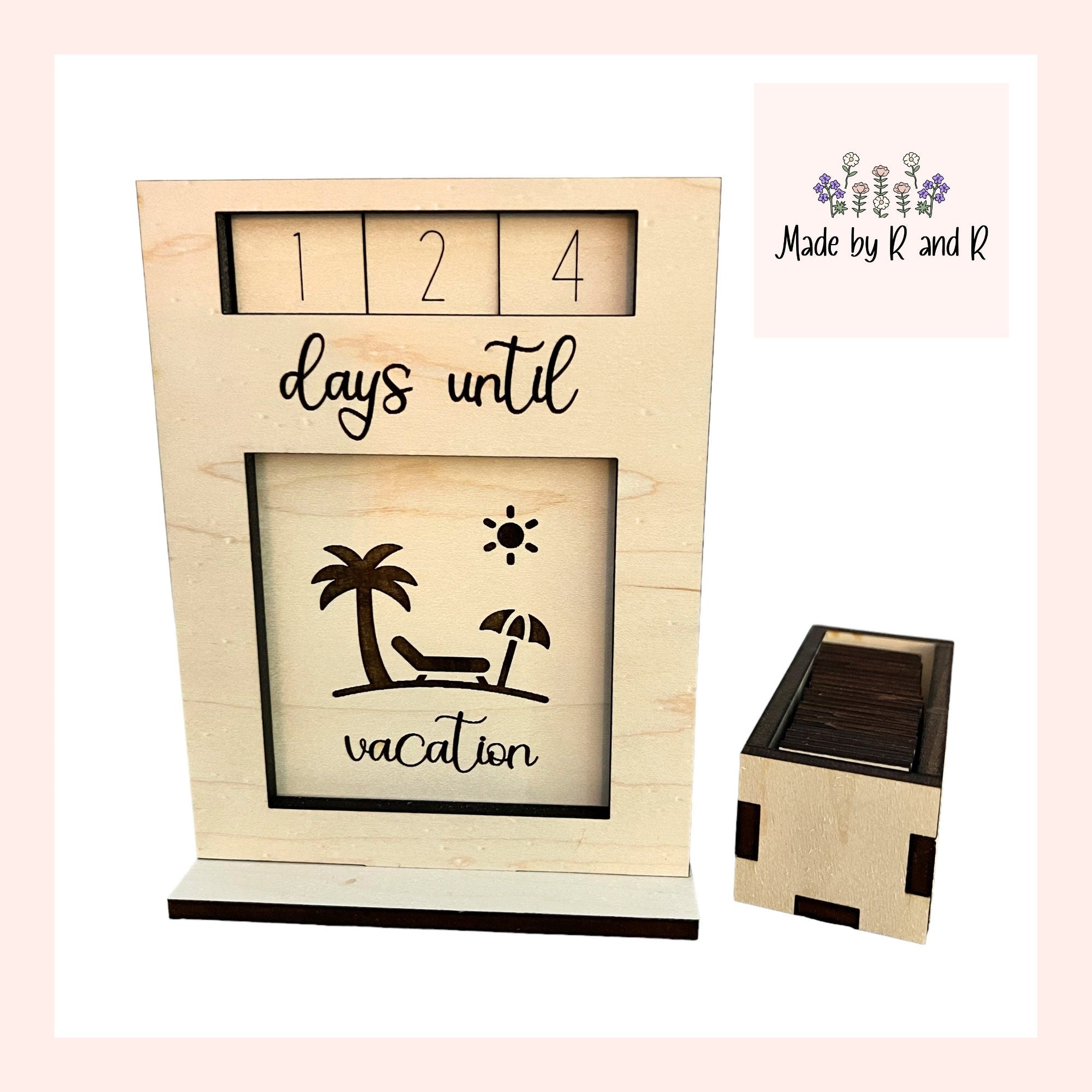Interchangeable Wood Countdown From Made By R And R
