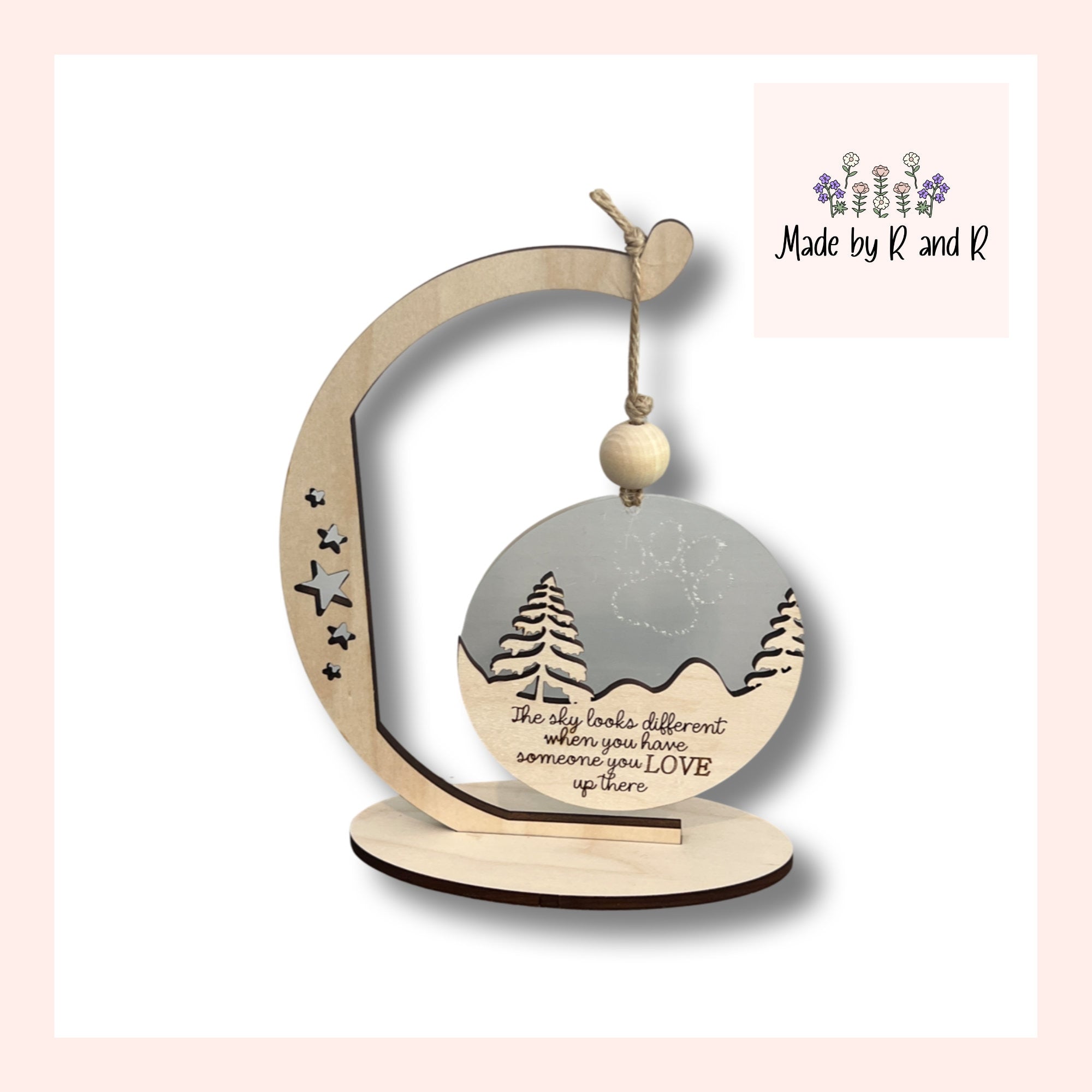 Memorial Ornament "The Sky Looks Different When You Have Someone You Love Up There" From Made By R And R