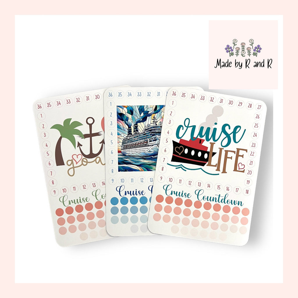 Cruise Countdown Activity Sticker (Choose One) From Made By R And R