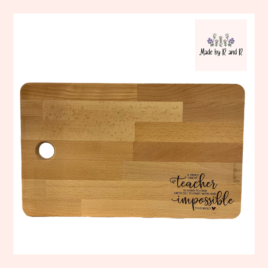 Retirement Laser Engraved Cutting Board From Made By R And R