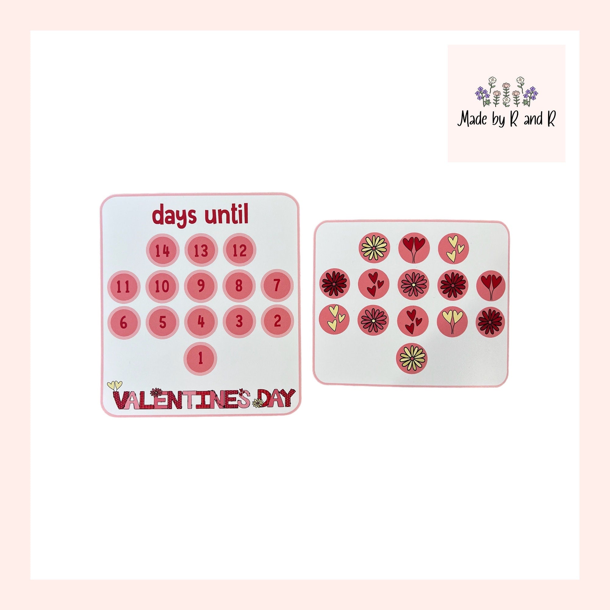 Holiday Countdown Stickers from Made By R And R