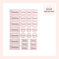 Customized Labels (set of 28) from Made By R And R