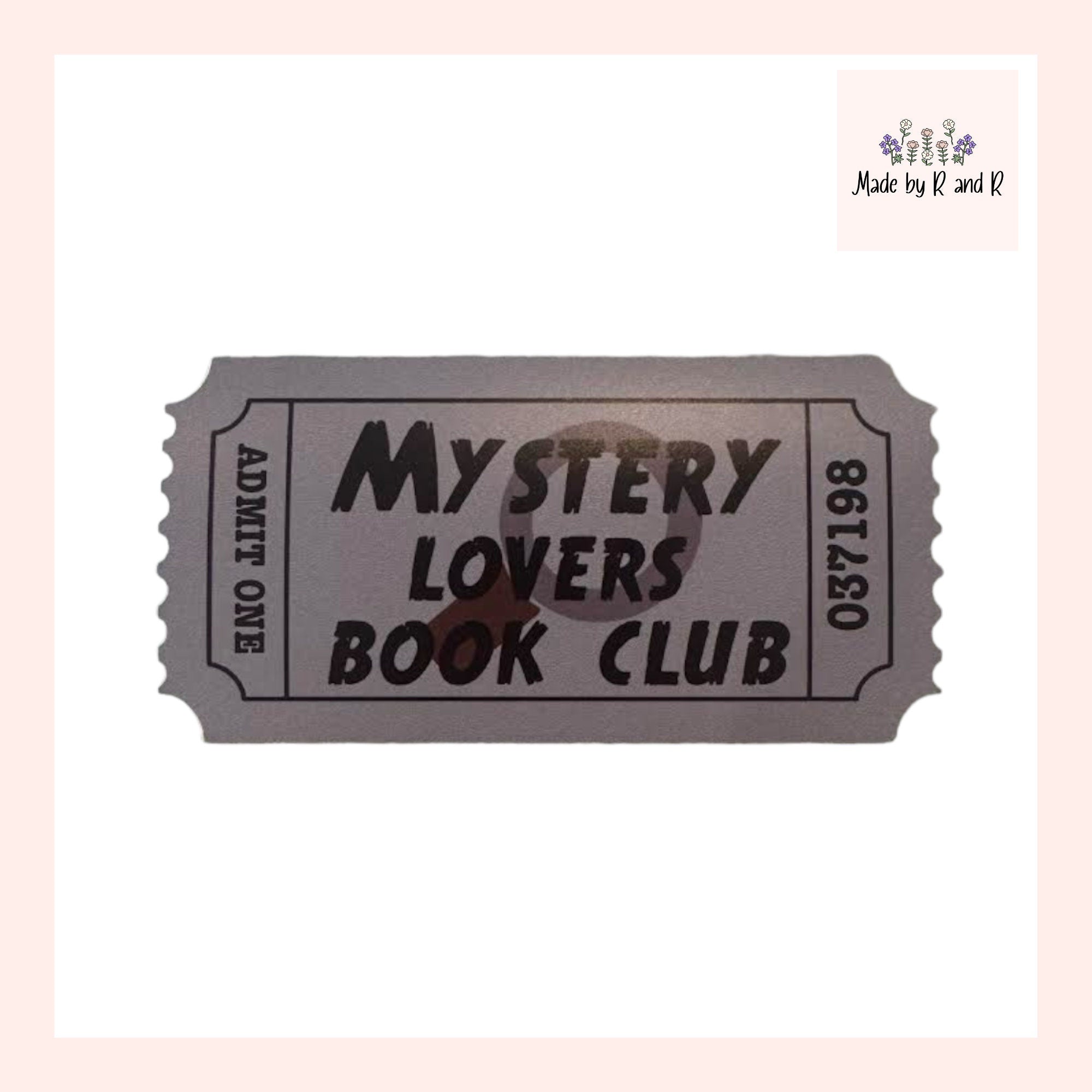 Book Club Stickers (Choose One) From Made By R And R