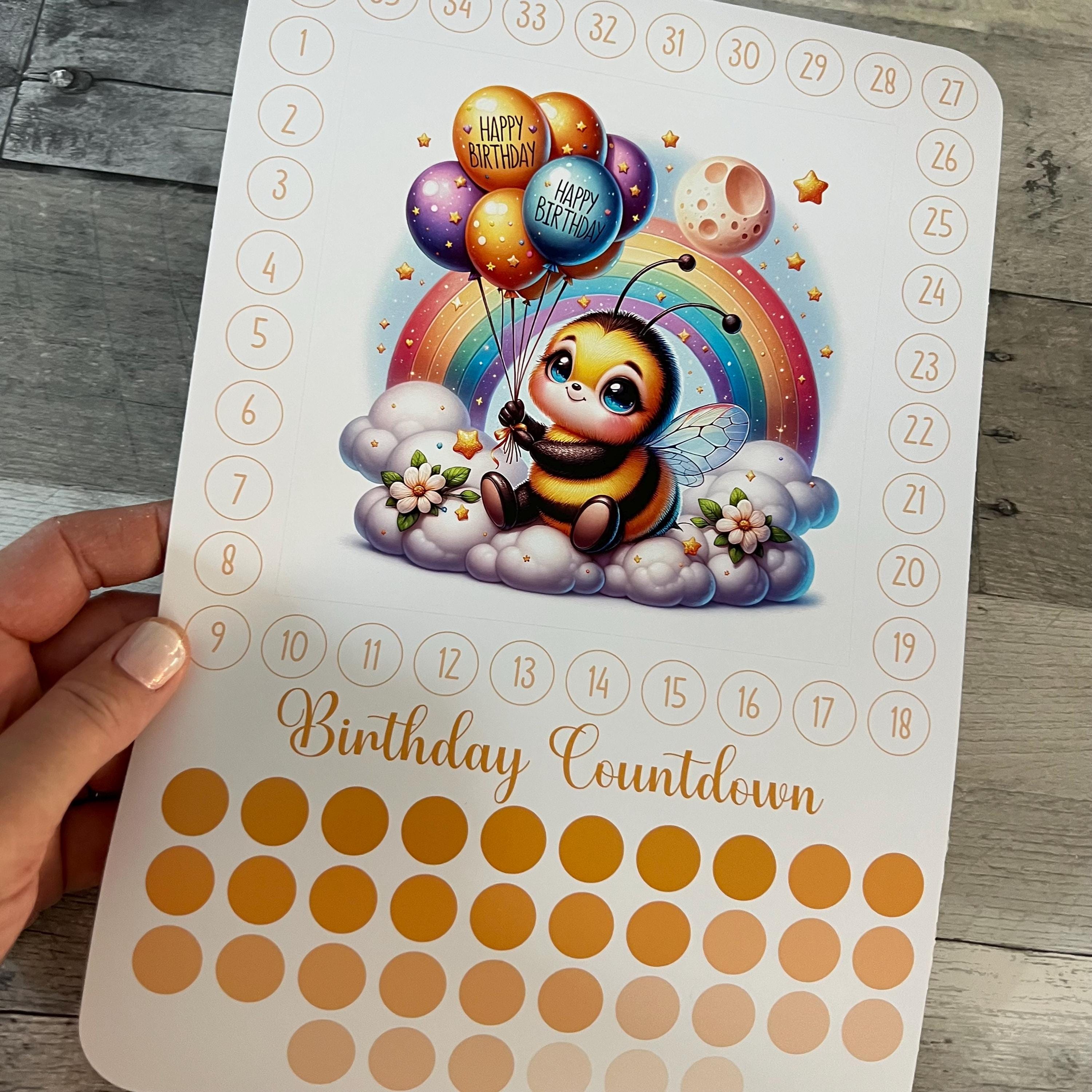 Birthday Countdown Activity Sticker (Choose One) From Made By R And R