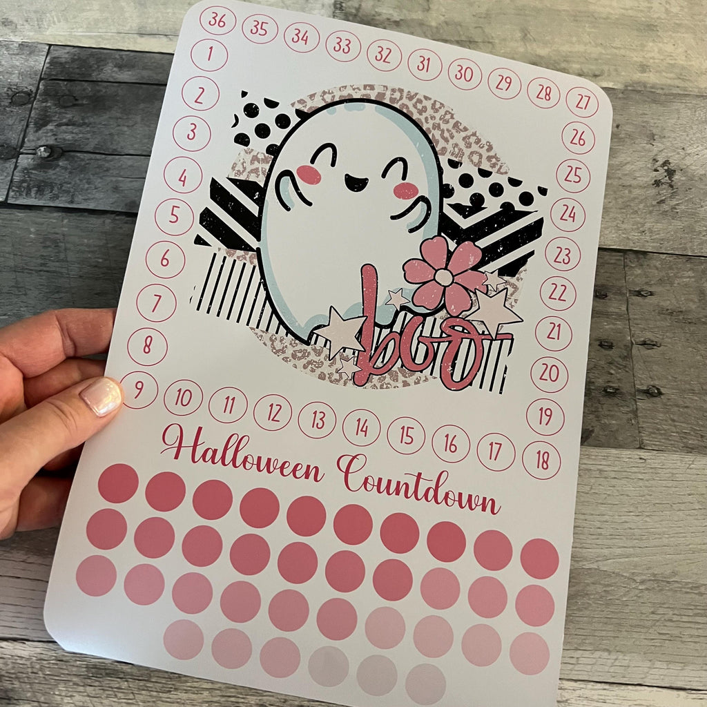 Halloween Countdown Activity Sticker (Choose One) From Made By R And R