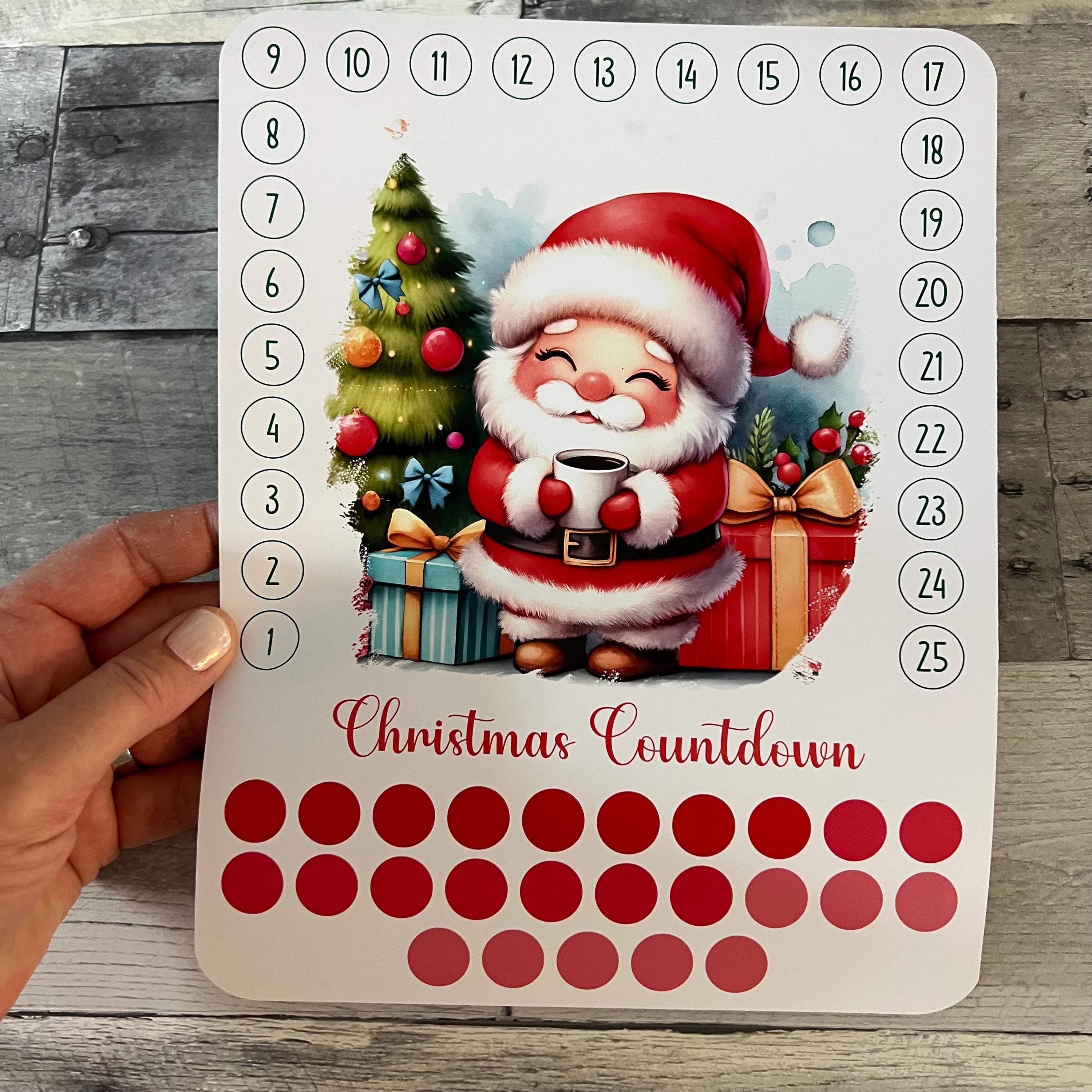 Christmas Countdown Activity Sticker (Choose One) From Made By R And R