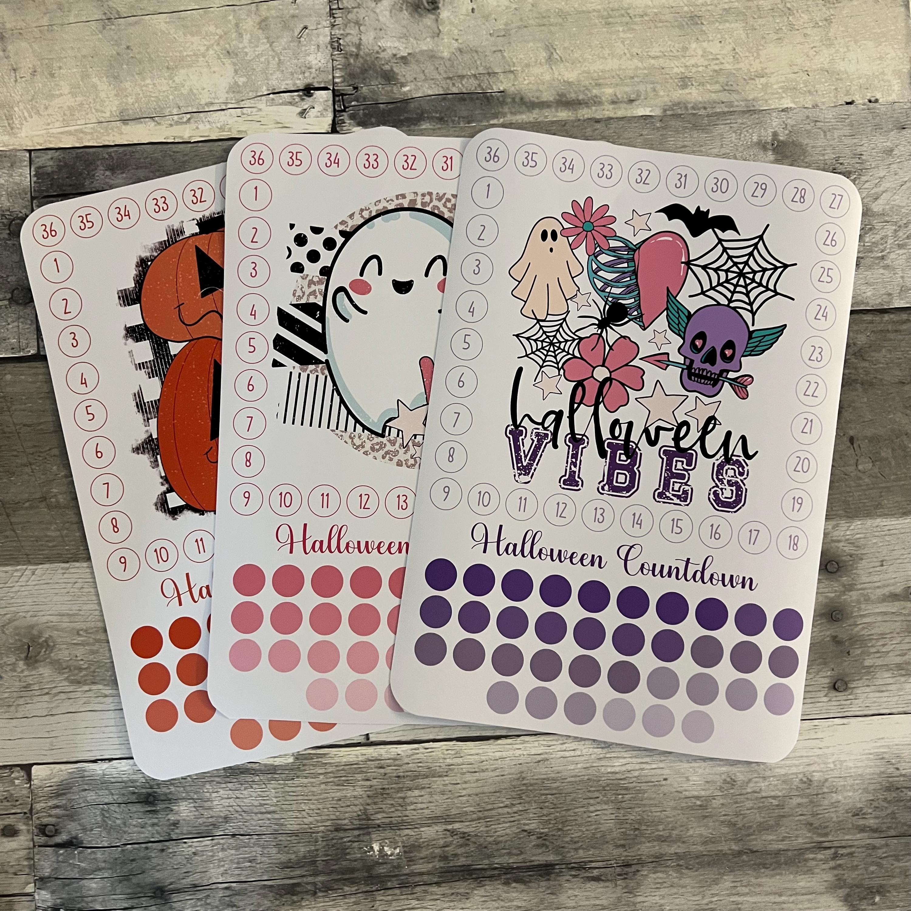 Halloween Countdown Activity Sticker (Choose One) From Made By R And R