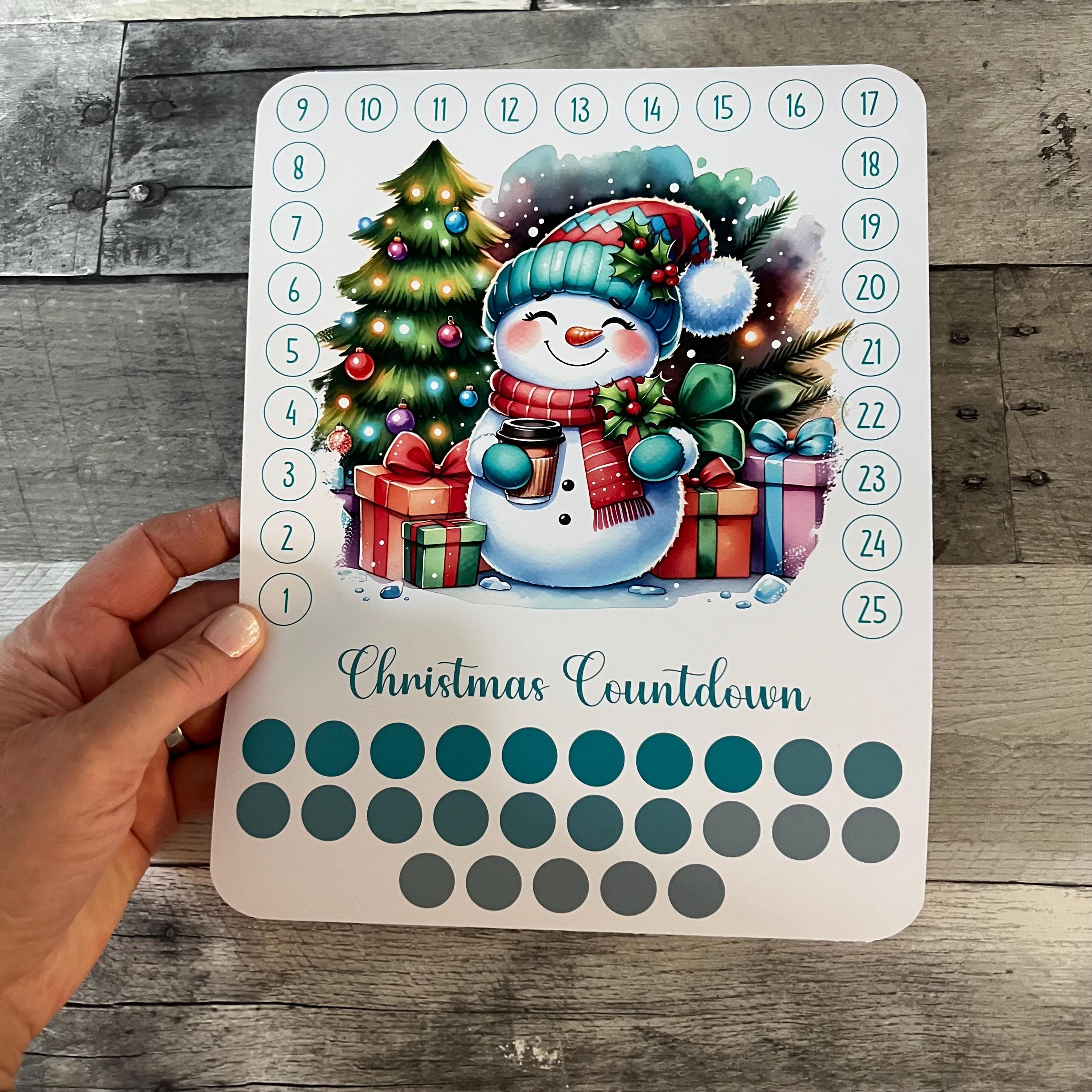 Christmas Countdown Activity Sticker (Choose One) From Made By R And R