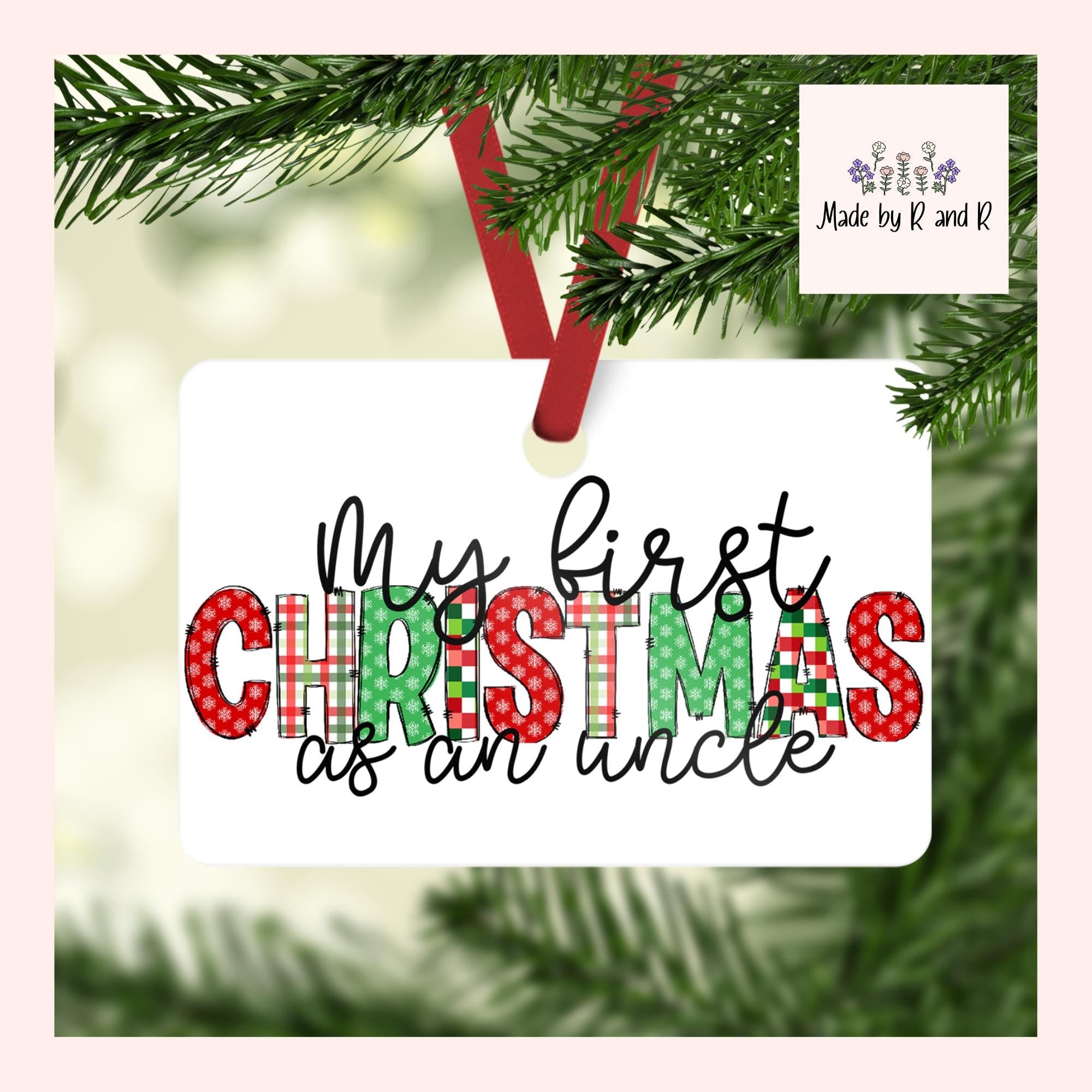 First Christmas Family Doodle Letter Ornaments From Made By R And R