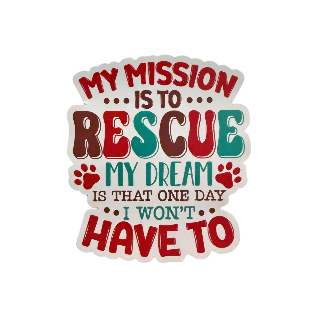 Rescue Dog Stickers (Choose One) From Made By R And R