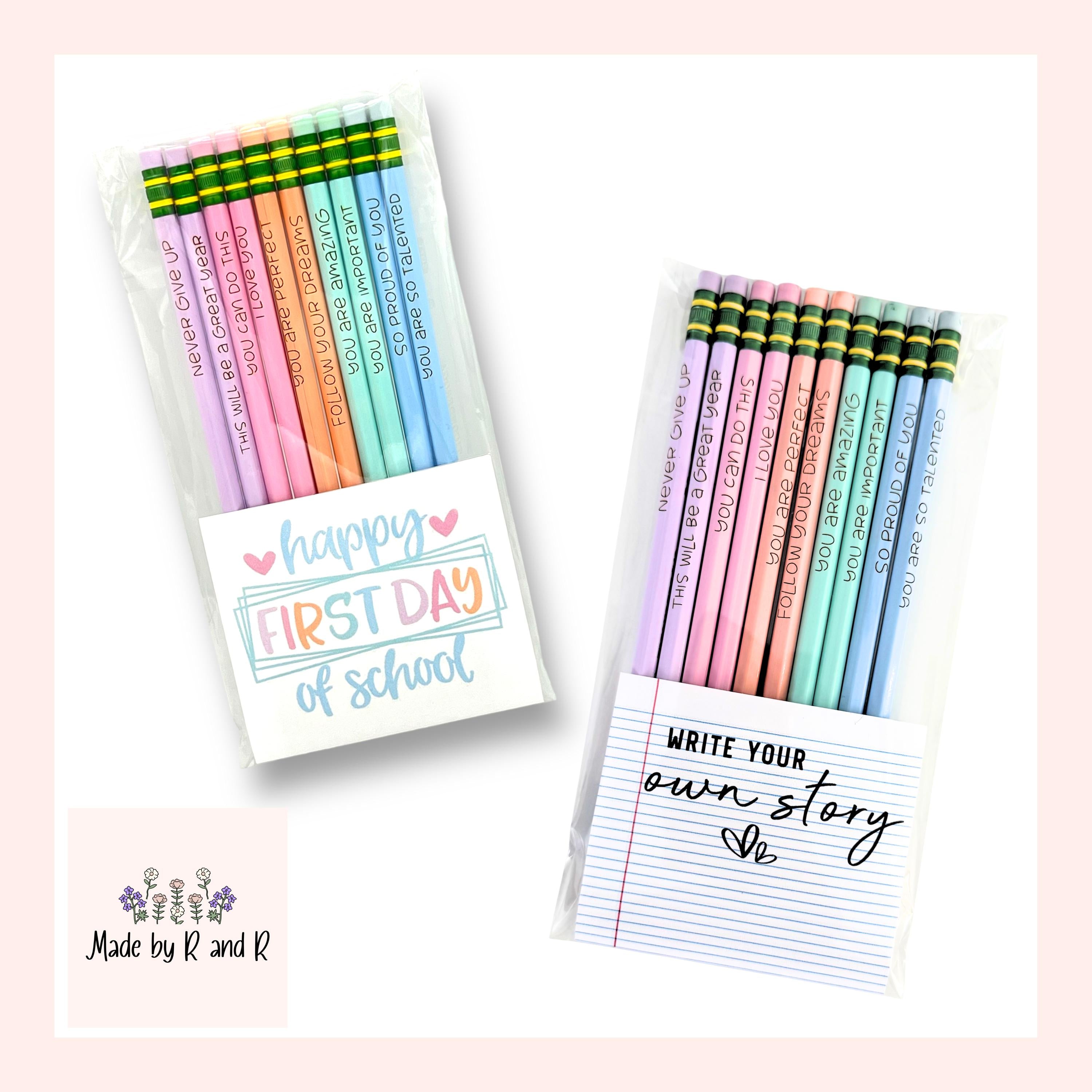 Motivational Pastel Pencils, set of 10 (Choose from two different inserts) From Made By R And R