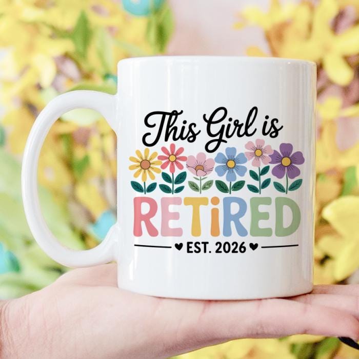 Retirement Mugs From Made By R And R