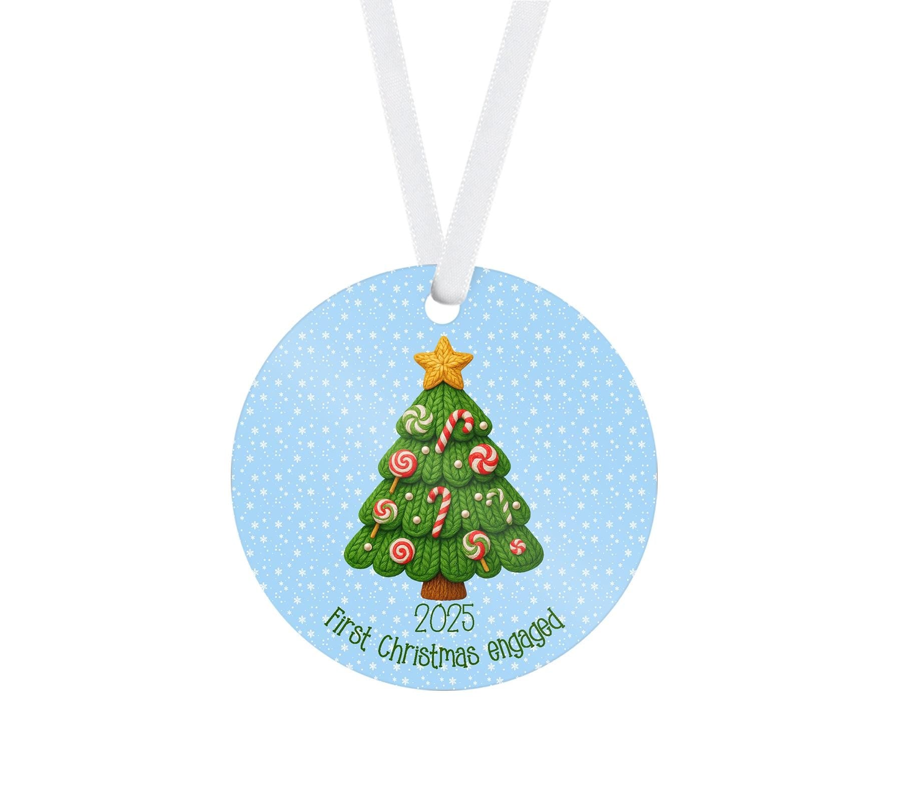 Faux Knit First Christmas Ornaments (Choose One) From Made By R And R