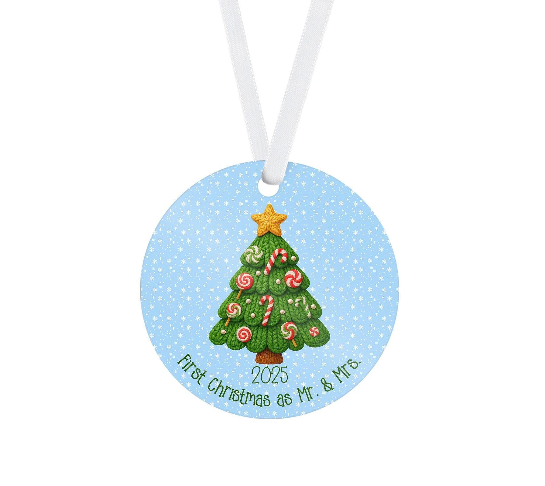 Faux Knit First Christmas Ornaments (Choose One) From Made By R And R