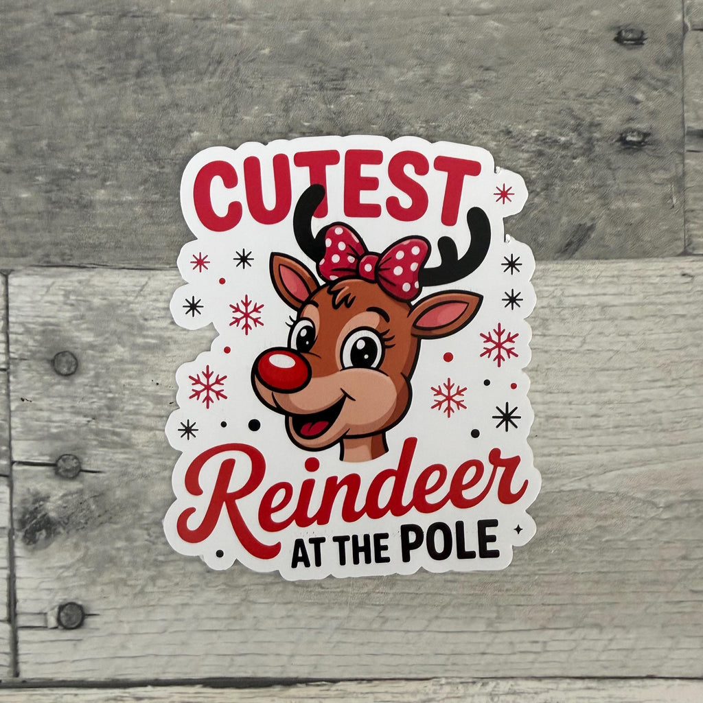 Reindeer Sticker (Choose One) From Made By R And R