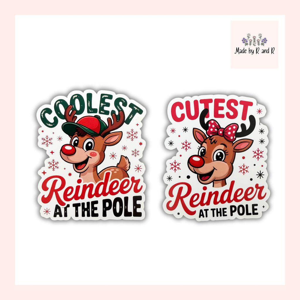 Reindeer Sticker (Choose One) From Made By R And R