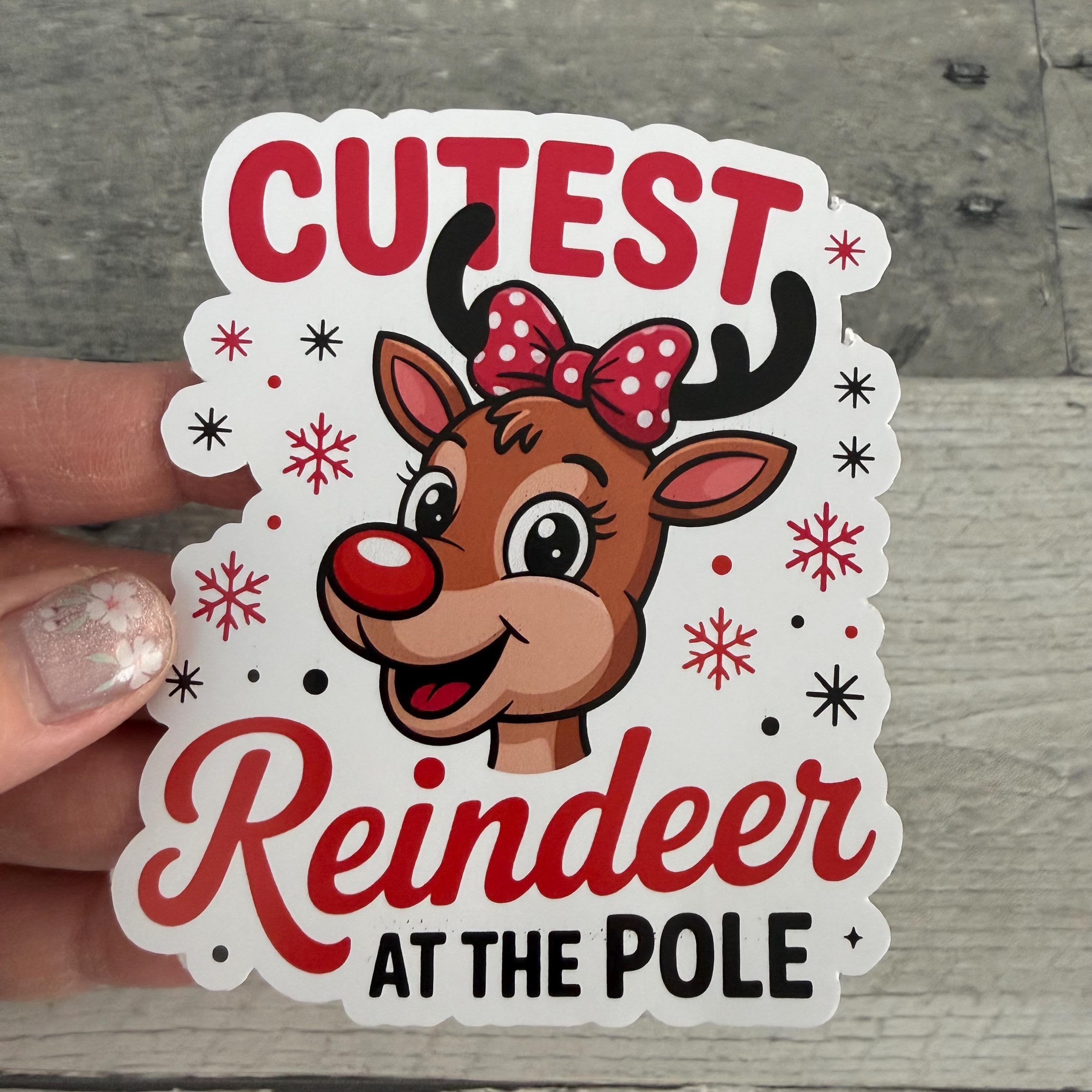 Reindeer Sticker (Choose One) From Made By R And R