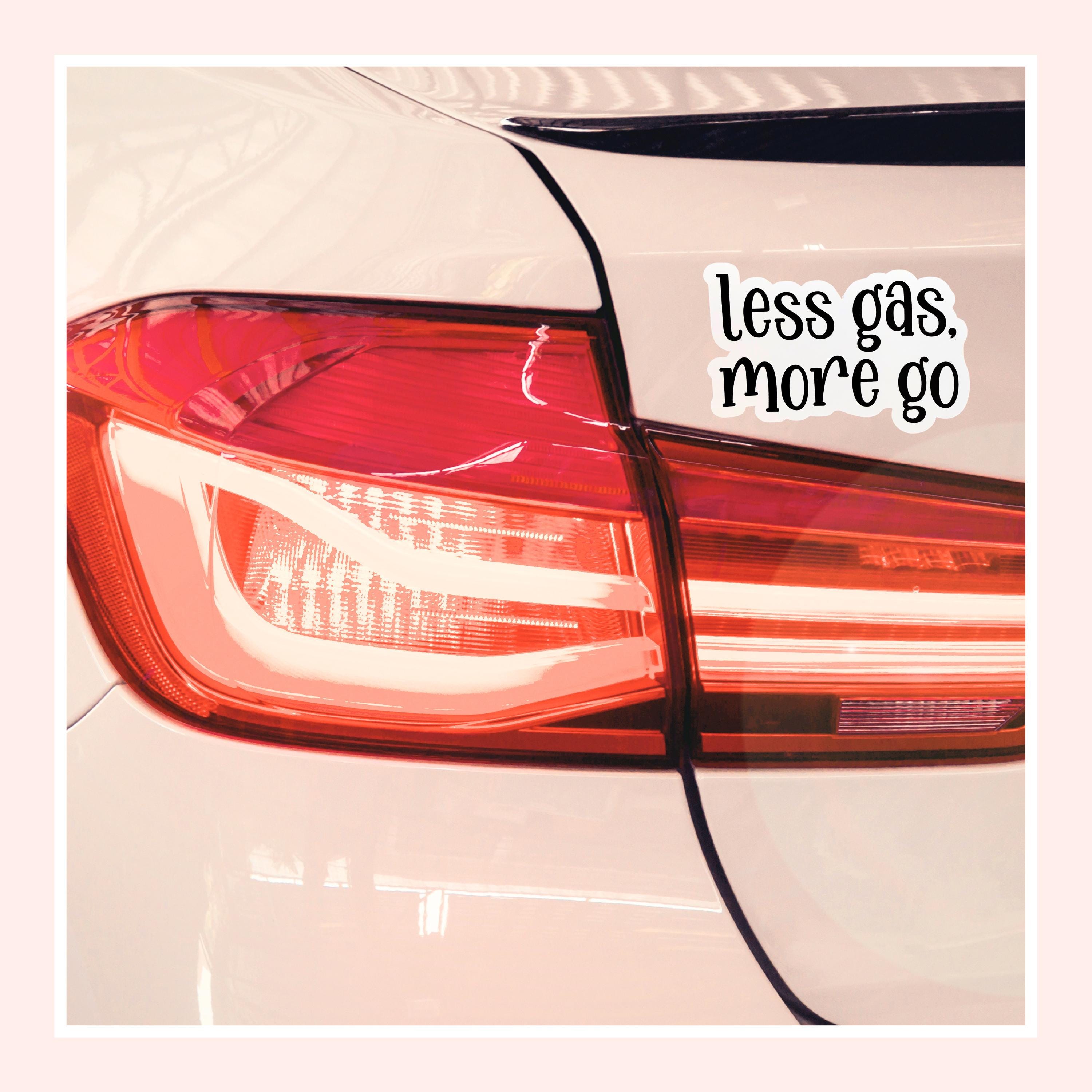 Less Gas More Go Sticker (Set of 3) Perfect for Electric Car Lovers From Made By R And R