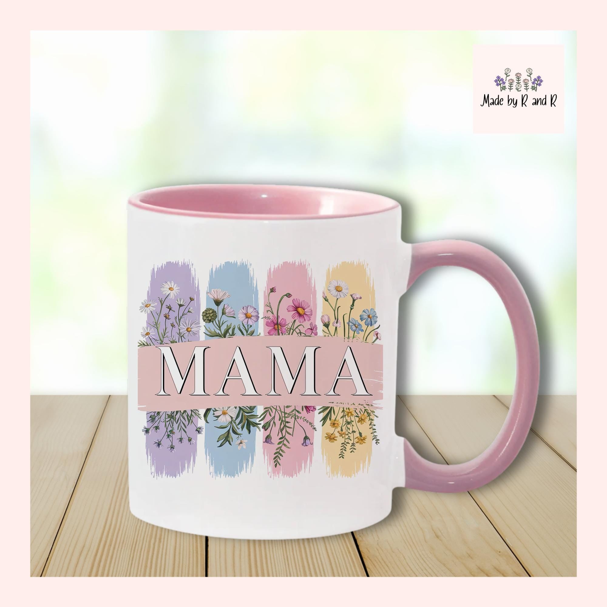 Mama with Wildflowers Mug From Made By R And R