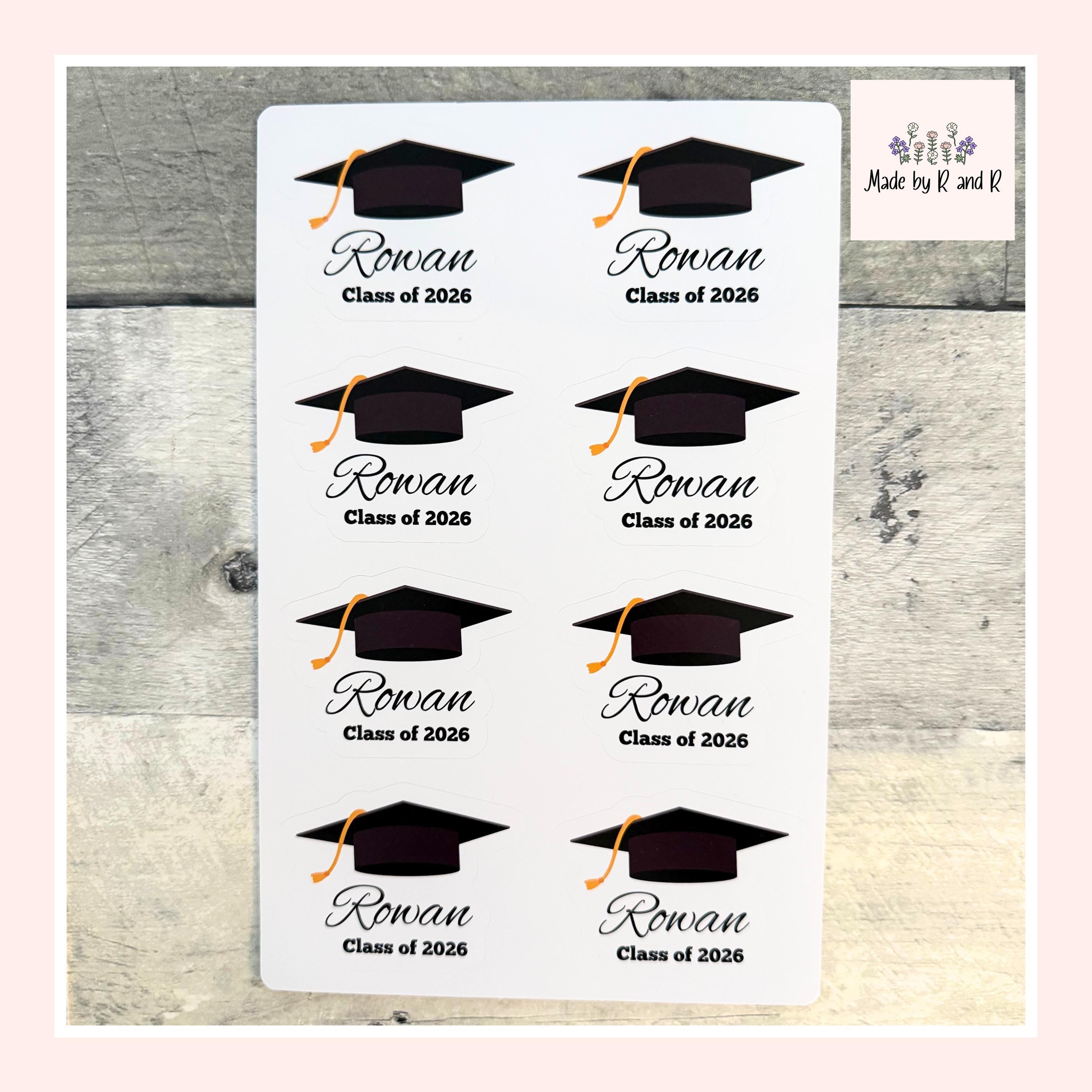 Custom Graduation Stickers (set of 8) From Made By R And R