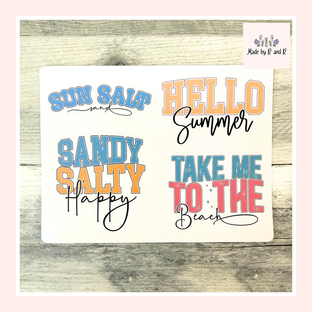 Summer Stickers (Set of 4) From Made By R And R