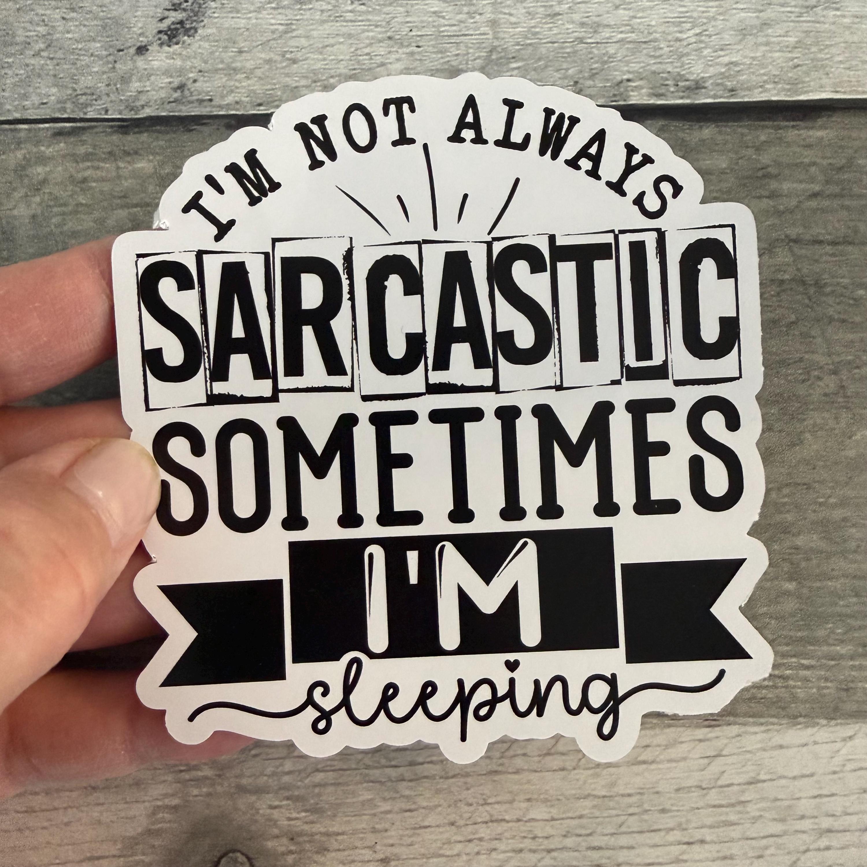 I'm Not Always Sarcastic Sometimes I'm Sleeping Sticker (Set of 3) From Made By R And R