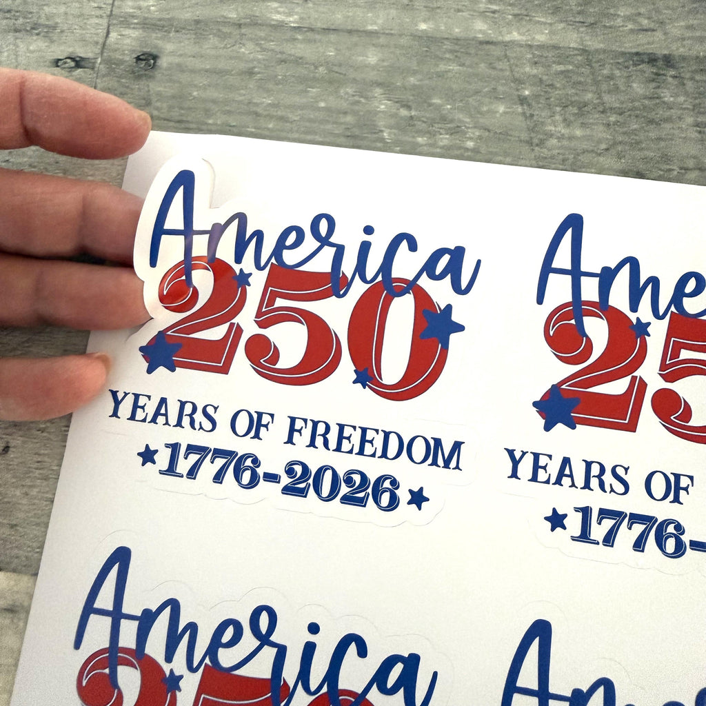 America 250 Stickers (set of 4) from Made By R And R