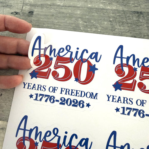 America 250 Stickers (set of 4) from Made By R And R