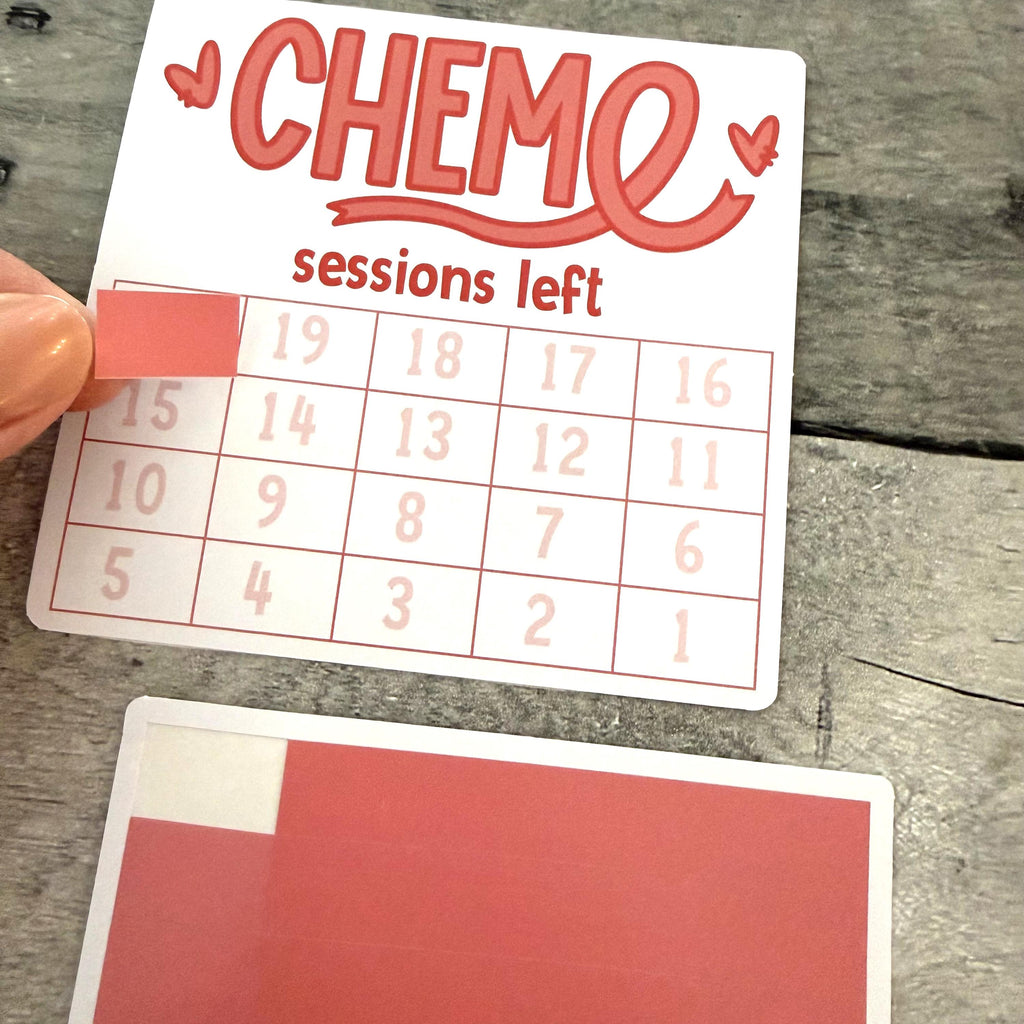 Chemo Sessions Left Small Countdown Sticker From Made By R And R