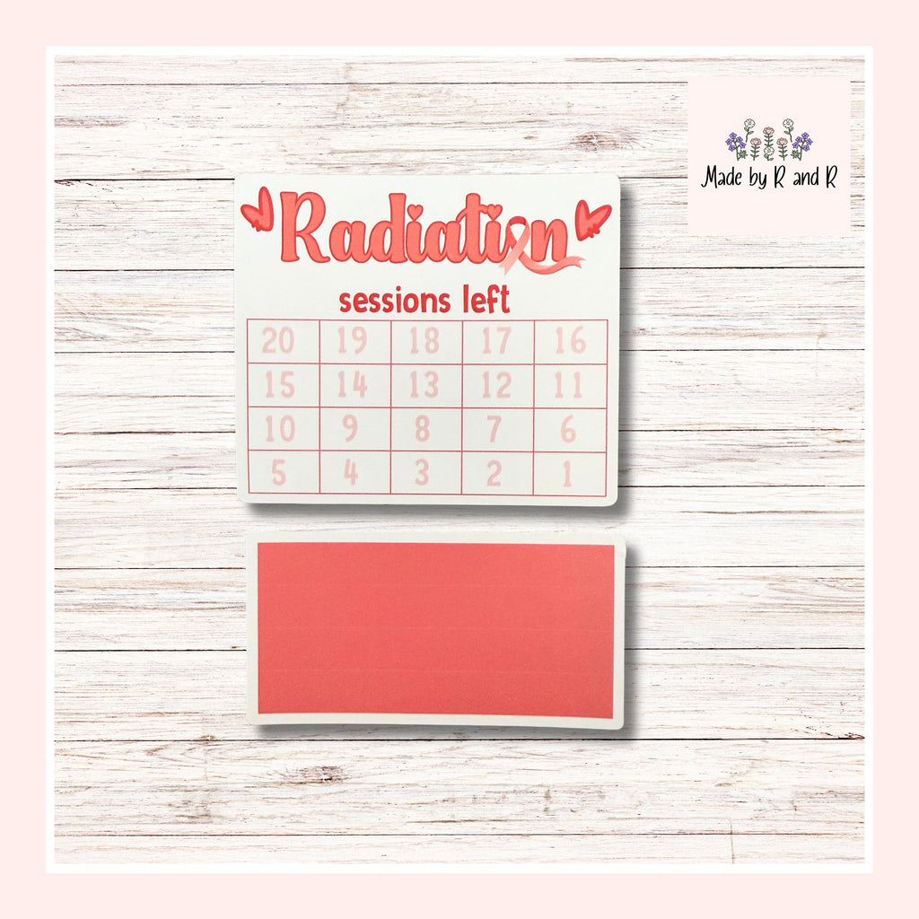 Radiation Sessions Left Small Countdown Sticker From Made By R And R