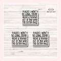 Places I Won't Be Going Today Stickers (Set of 3) from Made By R And R