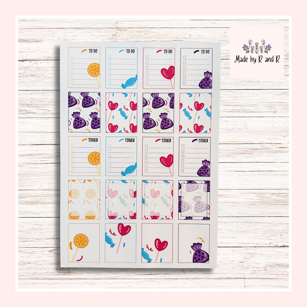 Candy Planner Stickers (set of 20) from Made By R And R