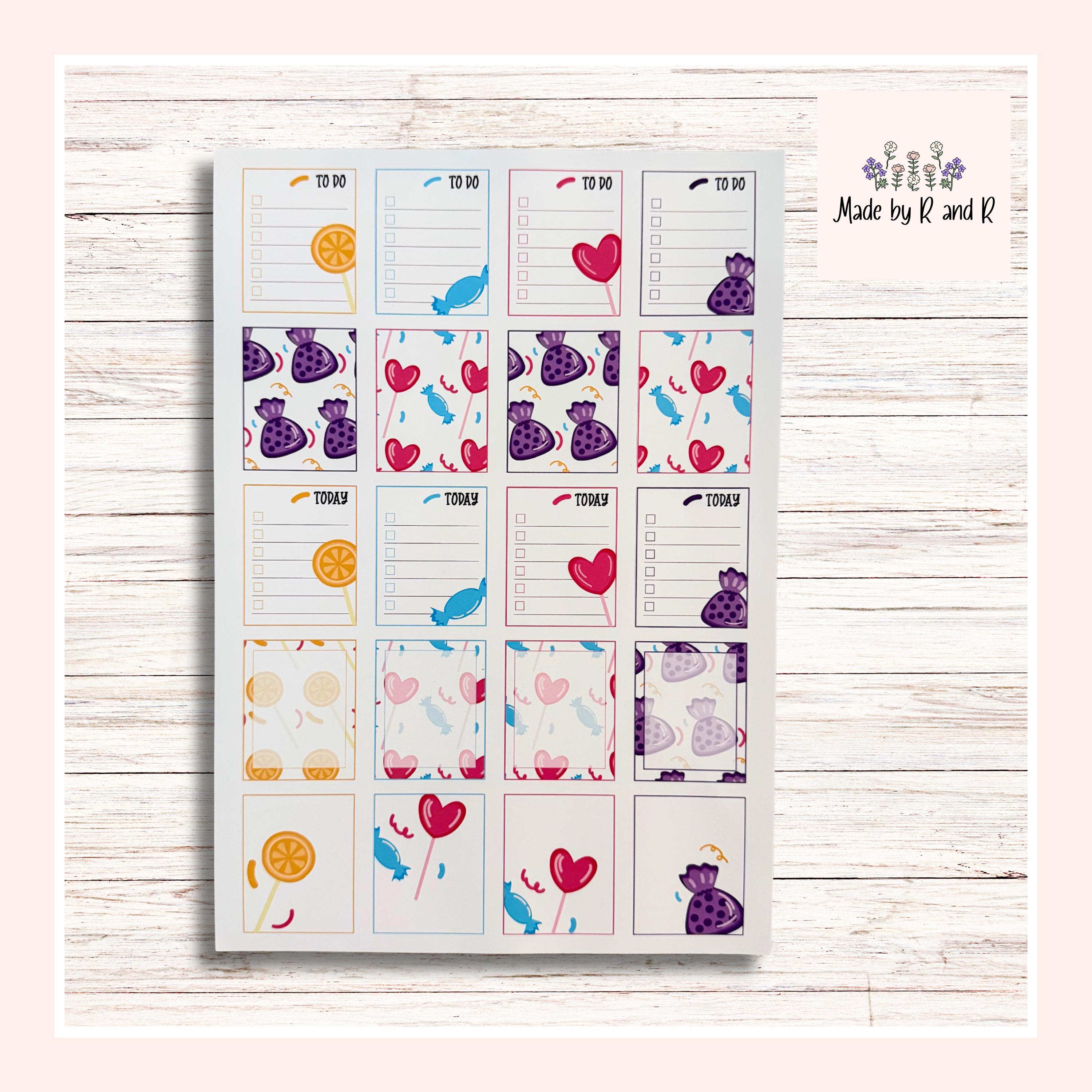 Candy Planner Stickers (set of 20) from Made By R And R