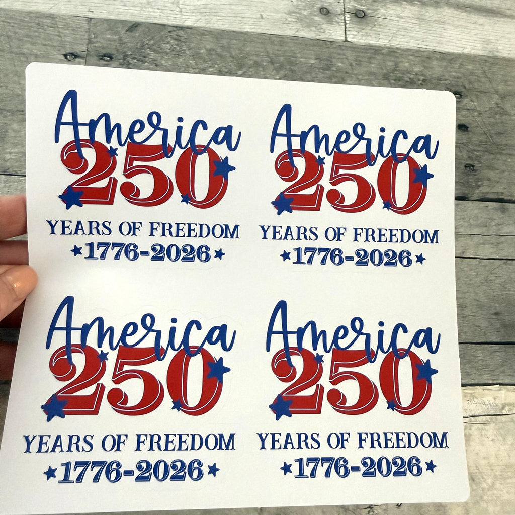 America 250 Stickers (set of 4) from Made By R And R