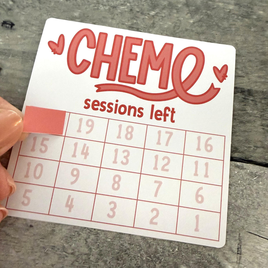 Chemo Sessions Left Small Countdown Sticker From Made By R And R