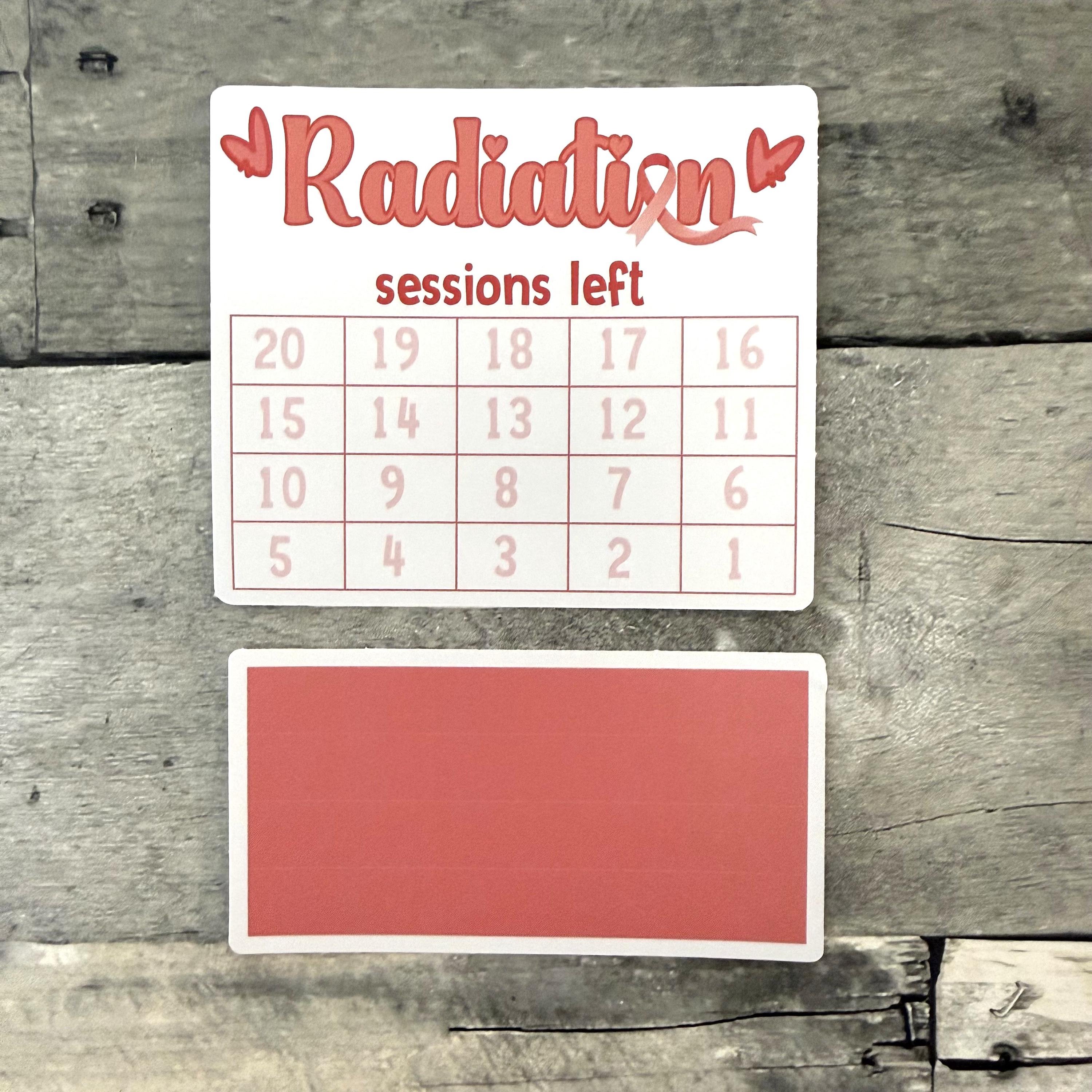 Radiation Sessions Left Small Countdown Sticker From Made By R And R