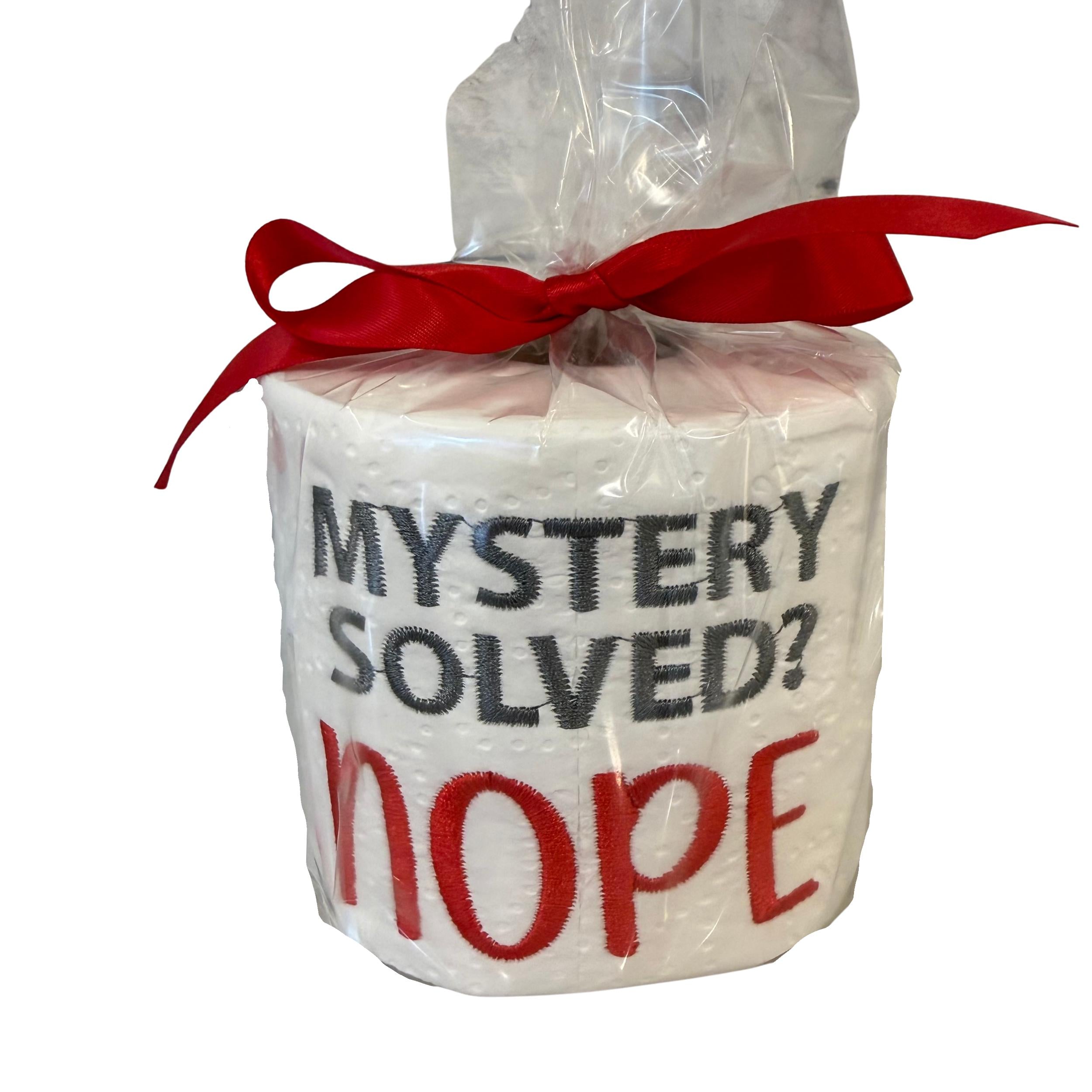 Mystery Solved? Nope Embroidered Toilet Paper From Made By R And R