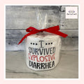 I Survived Explosive Diarrhea Embroidered Toilet Paper From Made By R And R