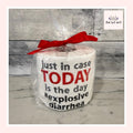 Just In Case Today Is The Day #ExplosiveDiarrhea Embroidered Toilet Paper From Made By R And R