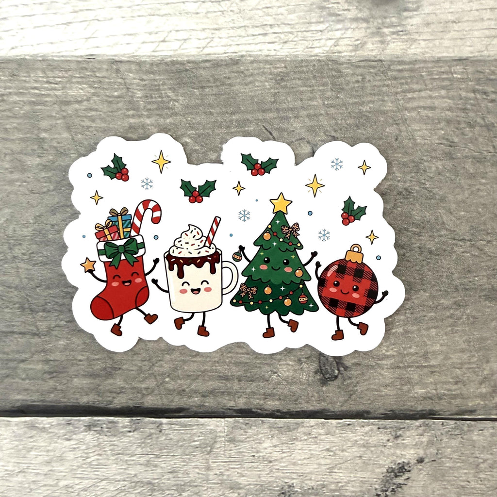 Christmas Pals Sticker (Set of 3) From Made By R And R