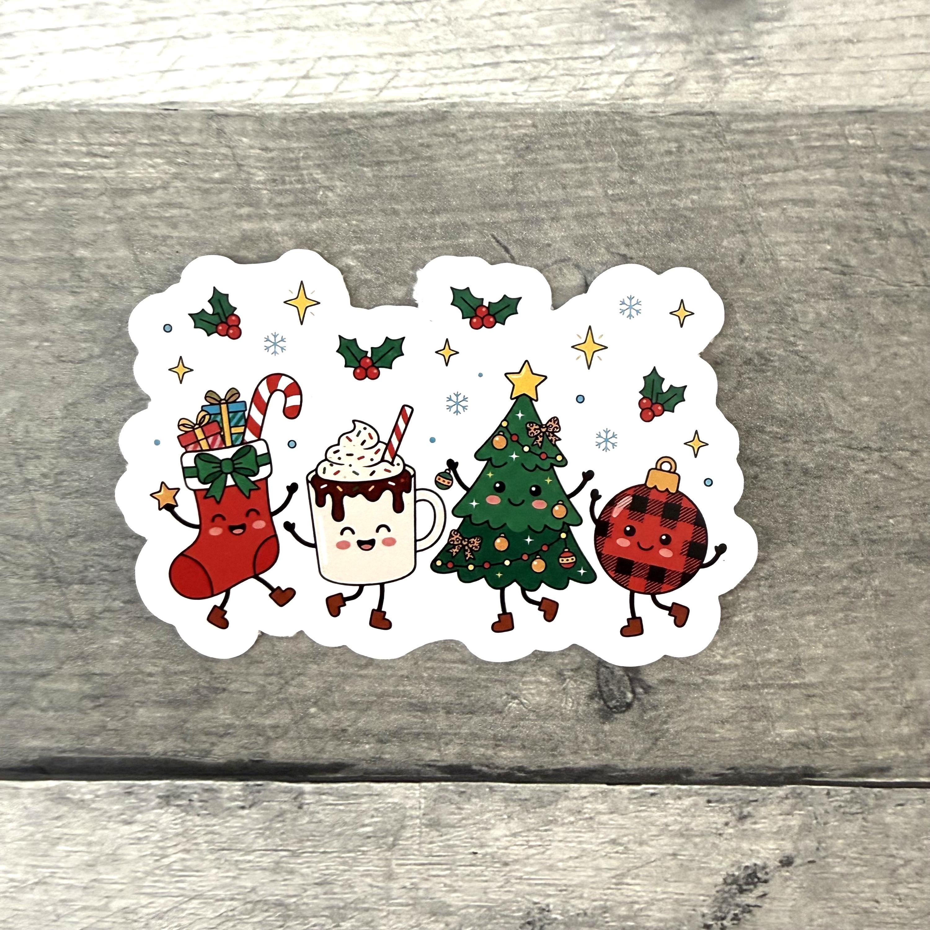 Christmas Pals Sticker (Set of 3) From Made By R And R