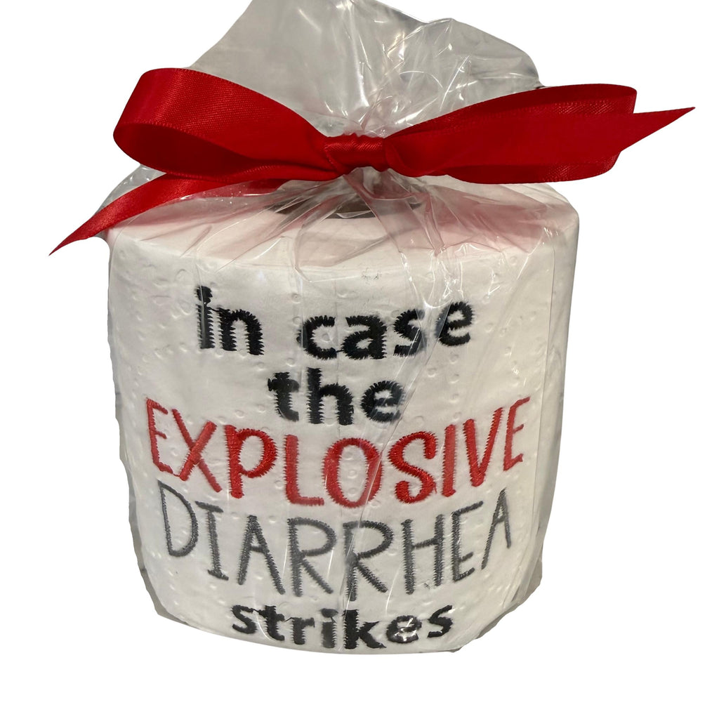 In Case The Explosive Diarrhea Strikes Embroidered Toilet Paper From Made By R And R