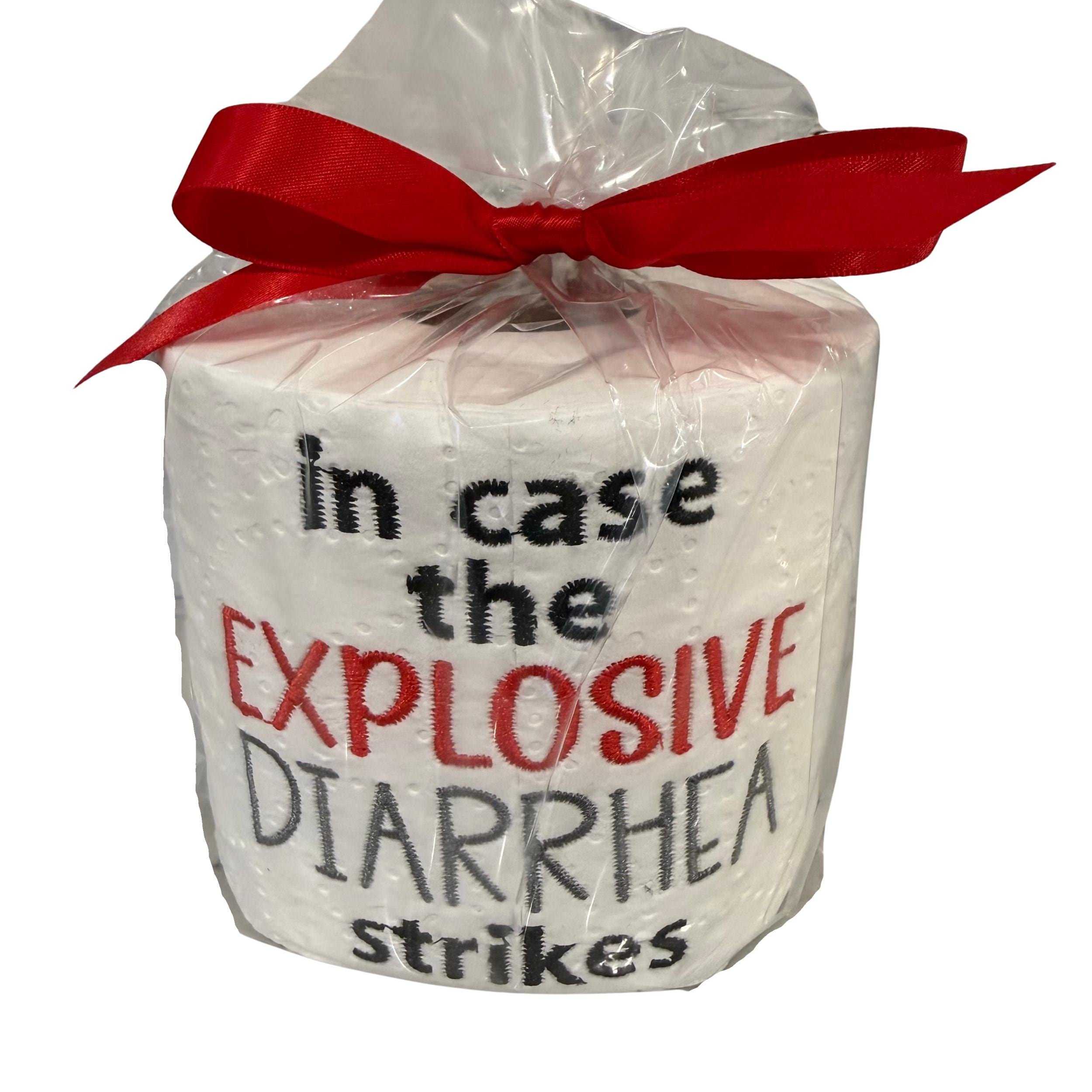 In Case The Explosive Diarrhea Strikes Embroidered Toilet Paper From Made By R And R
