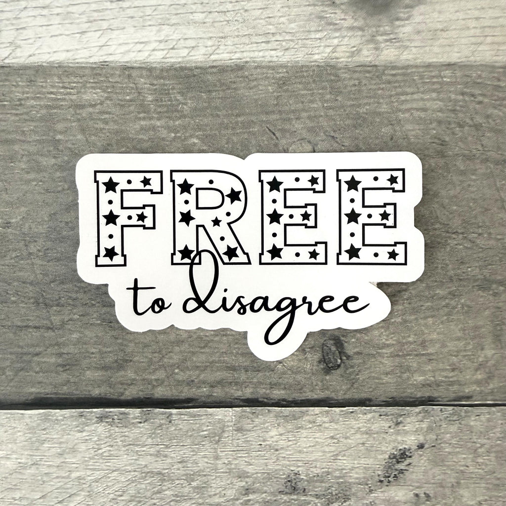 Free To Disagree Sticker (Set of 3) from Made By R And R
